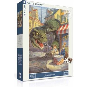 New York Puzzle Company - Peter de Sève Jurassic Paris - 1000 stukjes puzzel