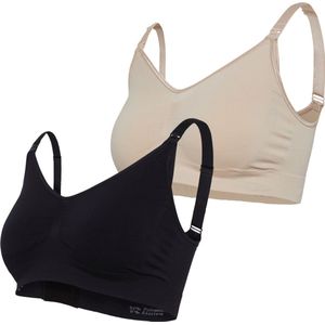 Carriwell DUOPAK Original - Voedingsbh - 1x zwart en 1x honey - S/M