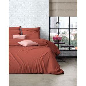 Mistral Home - Dekbedovertrek - 100% katoen percale - 260x240 +2x65x65 cm - Rood