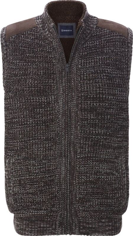 Babista - MAIALESSI - Gebreide Bodywarmer - Donkerbruin