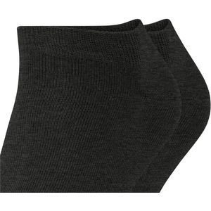 ESPRIT - Basic Uni - Korte Sokken - Grijs Anthracite Melange - 2 Paar
