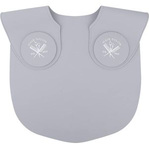 Luvetrex ® Haarknipkraag, Knipkraag, Kapperssilicone, Nekbescherming, Professionele Haarknipmat voor Salon, Grijs