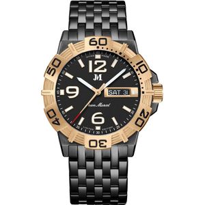 Jean Marcel Herren Armbanduhr Edelstahl rotvergoldet (teil) Satiniert 22cm