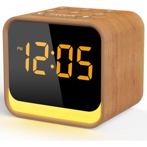 Wekker - 4-in-1 - FM-radio - Slaaphulp - Nachtlampje