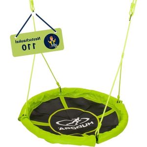 Nestschommel 110 cm groen tuinschommel - 100 kg belastbaar - buiten speelgoed