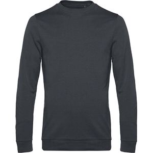 Sweater 'French Terry' B&C Collectie maat S Asphalt Grijs