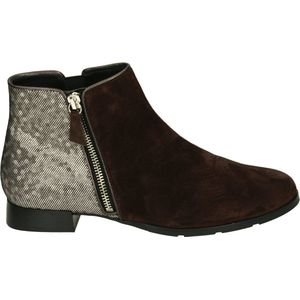 Hassia Madeira Enkellaarsjes - Enkelboots met rits - Dames - Bruin - Maat 36