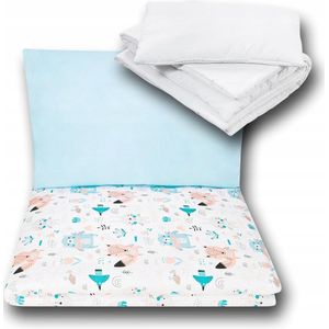 Babybeddengoedset 120x90cm met wol - 4 stuks katoen