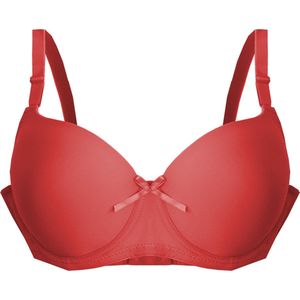 Voorgevormde beugel bh rood 90 D