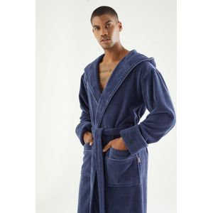 Heren Bamboe Katoen Badjas Matteo / Blauw / maat L/XL