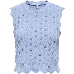 Gebreide Top - ONLLuna - Gerecycled Materiaal - Mouwloos - Slanke Pasvorm