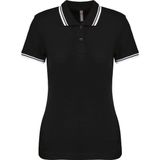Kariban - Gestreepte Polo - Dames - Slim Fit - 100% Gepeigde Katoen