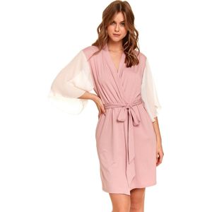 Doctor Nap Badjas met frullen Dames Bamboo Flamingo SWW.4411 L