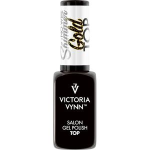 Nieuw! Victoria Vynn – Top Coat Shimmer Gold No Wipe 8 ml - gouden glitter topcoat - goud - gellak - gelpolish - gel - lak - polish - gelnagels - acrylnagels - polygel - nagels - nagelverzorging - nagelstyliste - uv / led - nagelstylist - callance