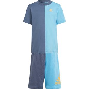 adidas Sportswear Essentials Colorblock T-shirt Set Kids - Kinderen - Blauw- 104