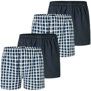 SCHIESSER - Geweven Boxershorts - 4-pack