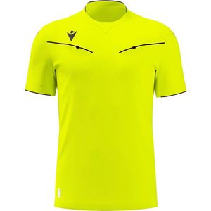 Macron - Ponnet Eco - Scheidsrechtersshirt - Fluogeel - Korte Mouw