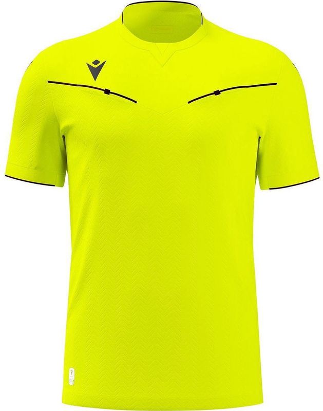 Macron - Ponnet Eco - Scheidsrechtersshirt - Fluogeel - Korte Mouw