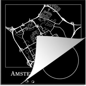Inductie beschermer - Inductie Mat - Kookplaat beschermer - Amsterdam-Zuidoost - Stadskaart - Kaart - Plattegrond - Inductie beschermer - Inductie Mat - Kookplaat Beschermer - 78x78 cm - Afdekplaat inductie - Inductiebeschermer