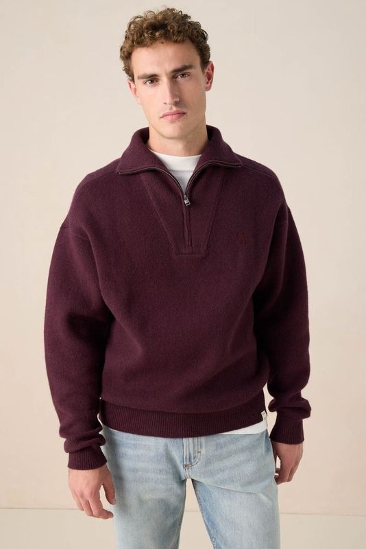 Sissy-Boy - Donkerbruin - Trui - Met Rits