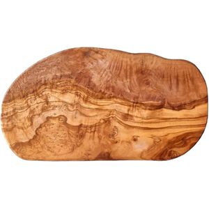 Olijfhouten snijplank - natuurlijke snit - 36-38 cm