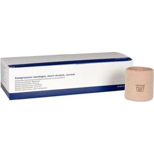 Abena Drukverband - 10 Rollen Verband - 80% Stretch - 6 cm x 5 m - Wasbaar Zwachtel Verband- Latexvrij Rekverband