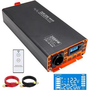 Lexium Omvormer 12V 230V - Spanningomvormer - Auto omvormer - Stopcontact - Autolader
