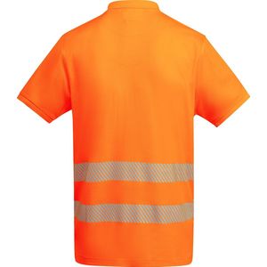 Technisch hoog zichtbaar / High Visability polo shirt met korte mouwen Oranje model Atrio maat 4XL