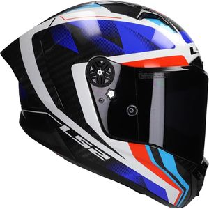 LS2 Helm Thunder Carbon GP Aero Raute FF805 blauw / rood maat S