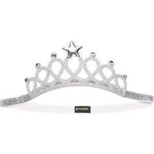 Prinses - Kroon met ster - Zilver - Belle - Elsa - Anna - Belle - Prinsessenjurk - Verkleedkleding - Accessoire - Feest - Sprookjes
