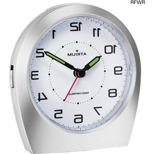 RFWR® Radiogestuurde Analoog Wekker met Snooze-functie en Glow-in-the-dark Wijzers