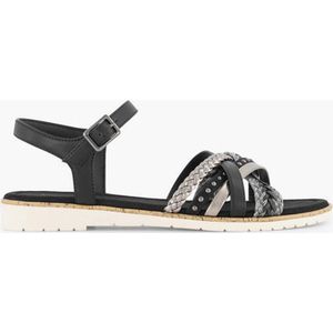 graceland Zwarte sandaal gevlochten - Maat 40
