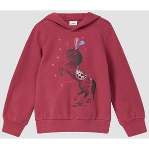 Sweatshirt - Glitterprint - Geborstelde Katoenmix - Comfortabele Pasvorm