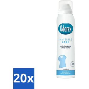 Odorex Deodorant Spray Invisible Care 150 ml - Bulkverpakking - 20 stuks