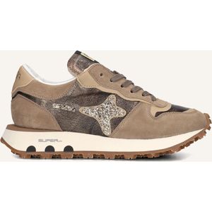 Ama Brand Deluxe S.run W Sneakers - Suède - Dames - Taupe - Maat 36
