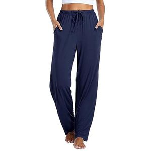 Dames Pyjamabroek van Katoen - Comfortabele Nacht- en Vrijetijdsbroek met Zakken