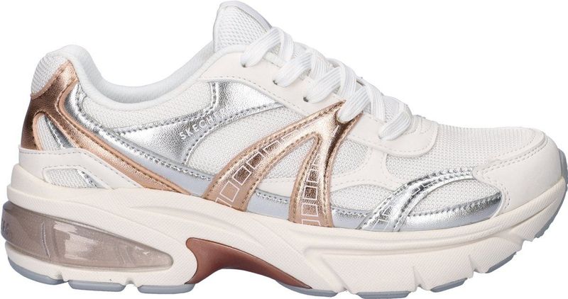 Skechers - Shadow - Dames Sneaker - Wit Multi