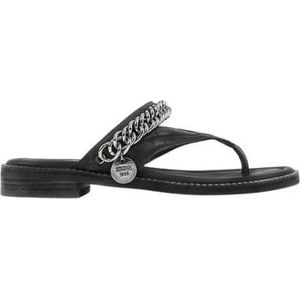 Bronx Cow Milled Slippers Zwart  Dames maat 38