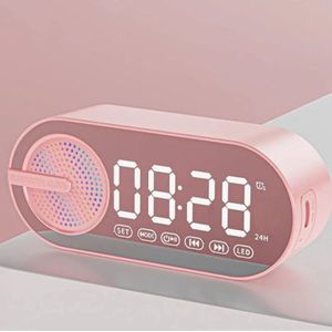 Bluetooth Audio Intelligente Ai Klok Alarm Muziek Speaker Subwoofer Draagbare Hd Spiegel Display Speaker Voor Thuis Bureaublad Bed