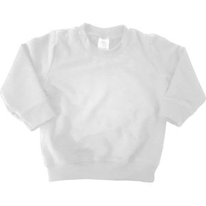Mooie baby trui sweater in het wit voor jongens en meisjes met lange mouwen maat 74