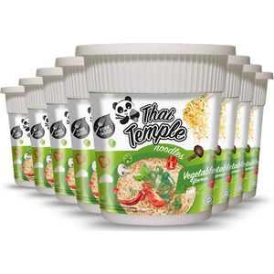 Thai Temple® | 24 x 60 gr Panda Noodles in Cup | GROENTEN | instant noedels | vegetable