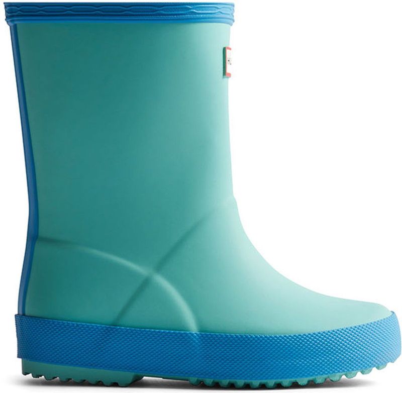 Hunter - First Classic - Regenlaars - Pool Blue / Blue Bottle - Natuurlijk Rubber