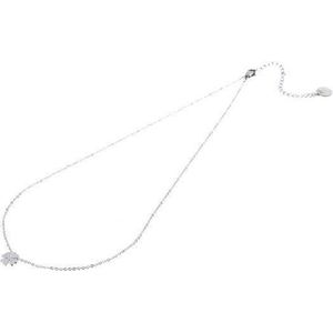 Go Dutch label ketting geluks klaver N9330-1 Zilver