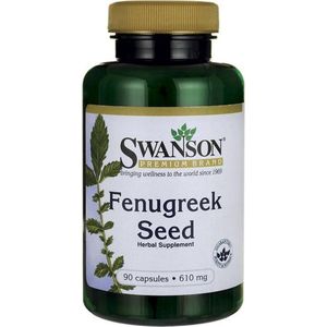 Supplementen - Fenugreek Seed - 610mg - 90 Capsules - Swanson -