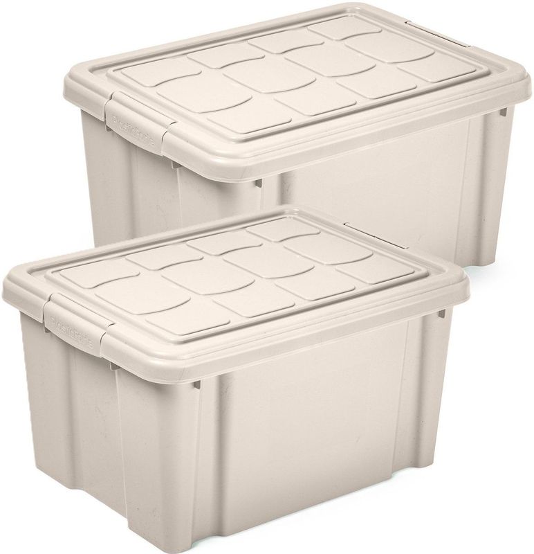 Plasticforte - Multi Storage - Opslagbox - Beige - 16 liter - 40 x 30 x 21 cm - Kunststof