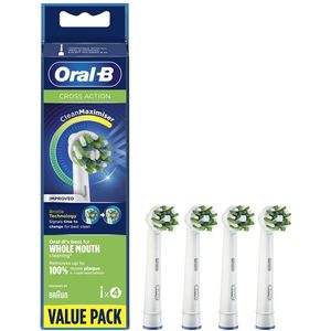 Oral-B CrossAction CleanMaximiser Opzetborstels 4 Stuks