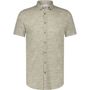 Blue Industry - Overhemd - Olijfgroen - 4130.41 - Korte Mouwen