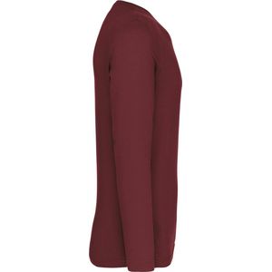 Kariban T-shirt V-hals lange mouwen K358 - Wine - L