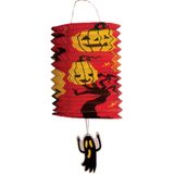 Treklampion 15 cm pompoen - Halloween trick or treat lampionnen versiering