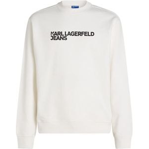 Karl Lagerfeld - KLJ Essential Logo Sweat - Sweatshirt - Wit - Regular Fit